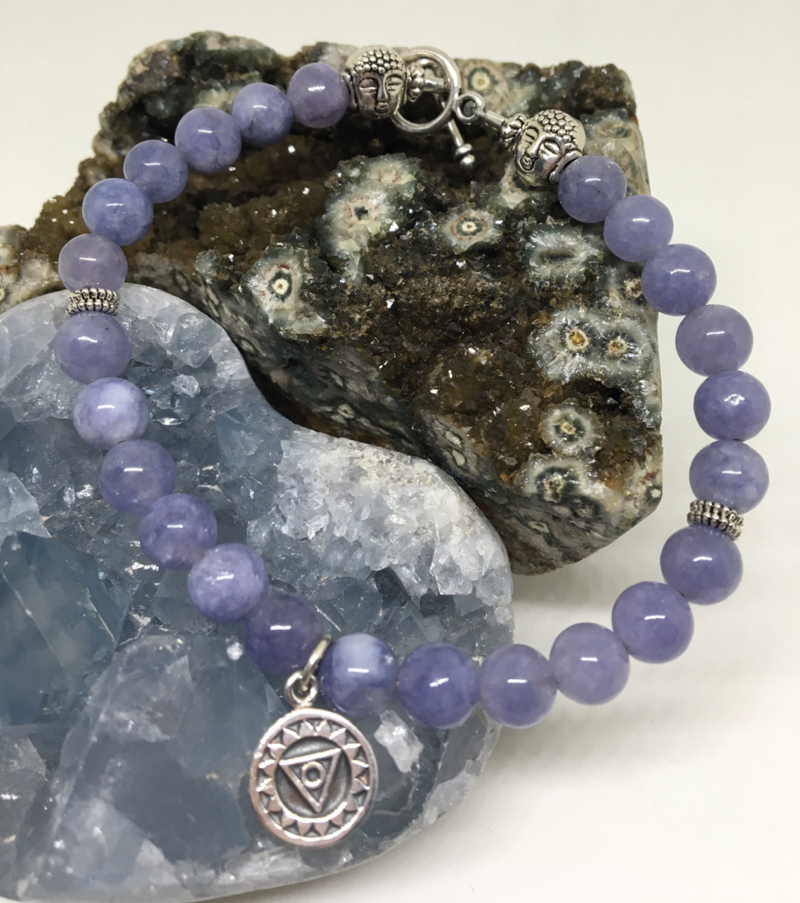 Throat Chakra Bracelet Jewelry Yoga Cosmic Lotus Throat Chakra Bracelet